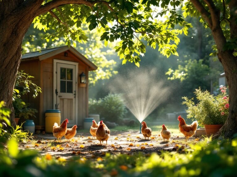 keep chickens cool in summer