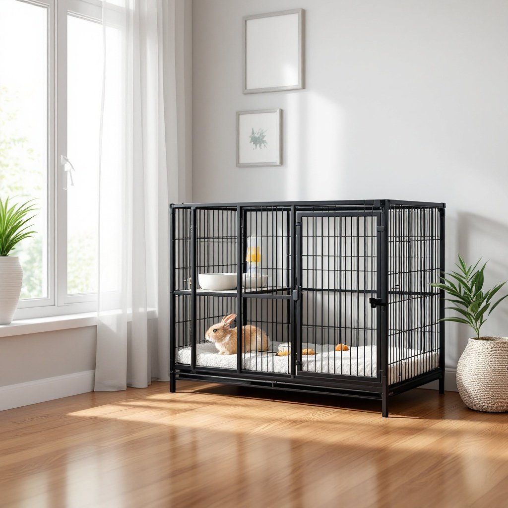 rabbit cage product view
