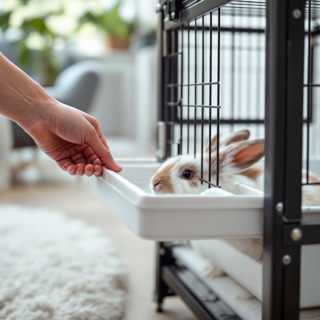 rabbit cage in action