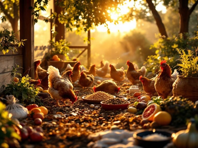 what to feed chickens during molt