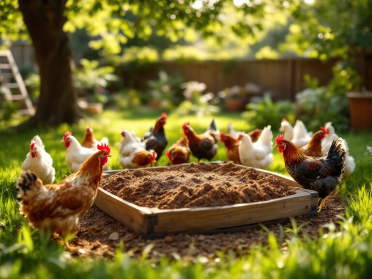 build a dust bath for chickens