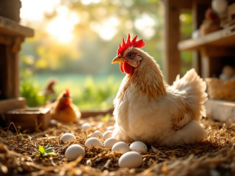 hatch eggs with a broody hen