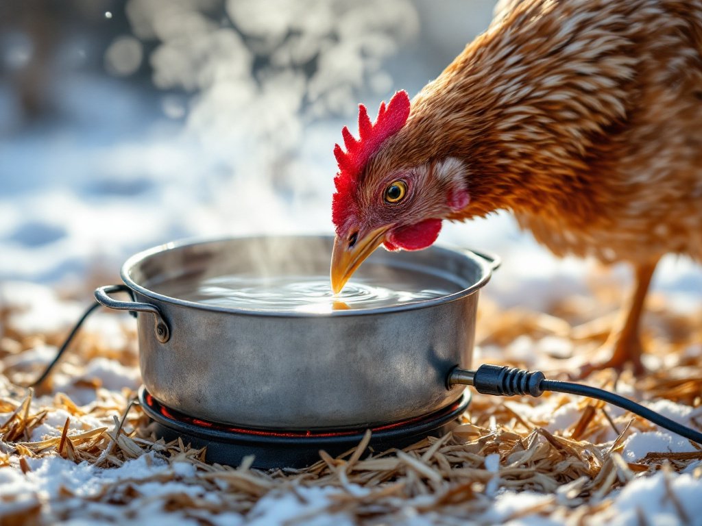 keep chicken water from freezing - Illustration 2