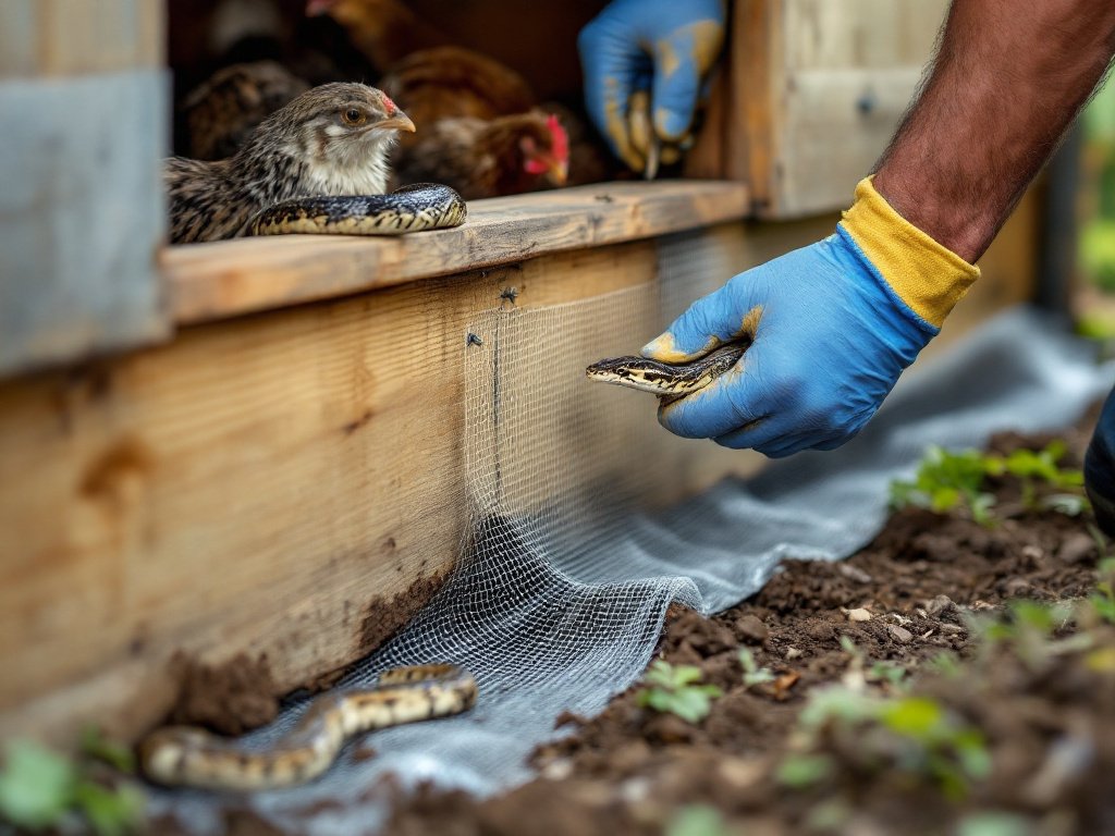 protect chickens from snakes - Illustration 2