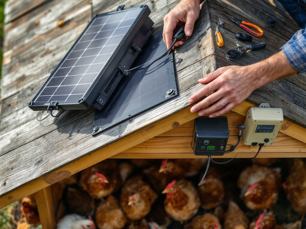 solar panel kit for chicken coop - Illustration 2