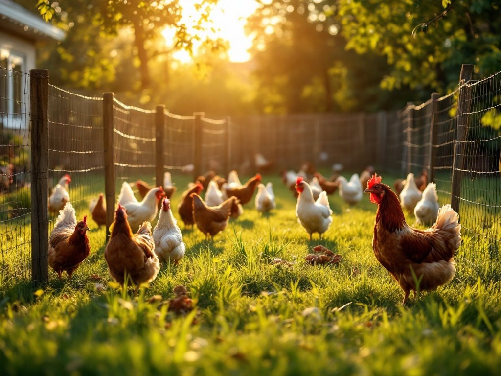 stop chickens flying over fence - Illustration 3