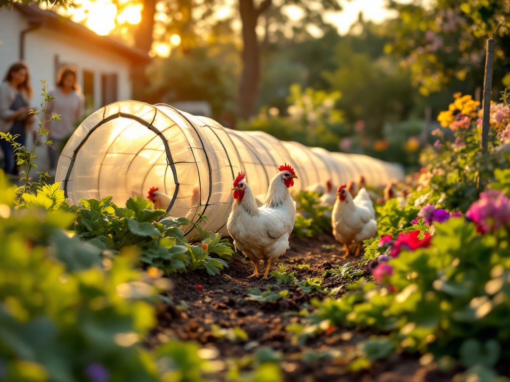 chicken tunnel for the garden - Illustration 3
