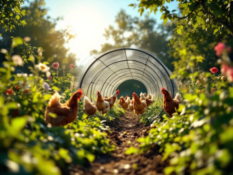 chicken tunnel for the garden