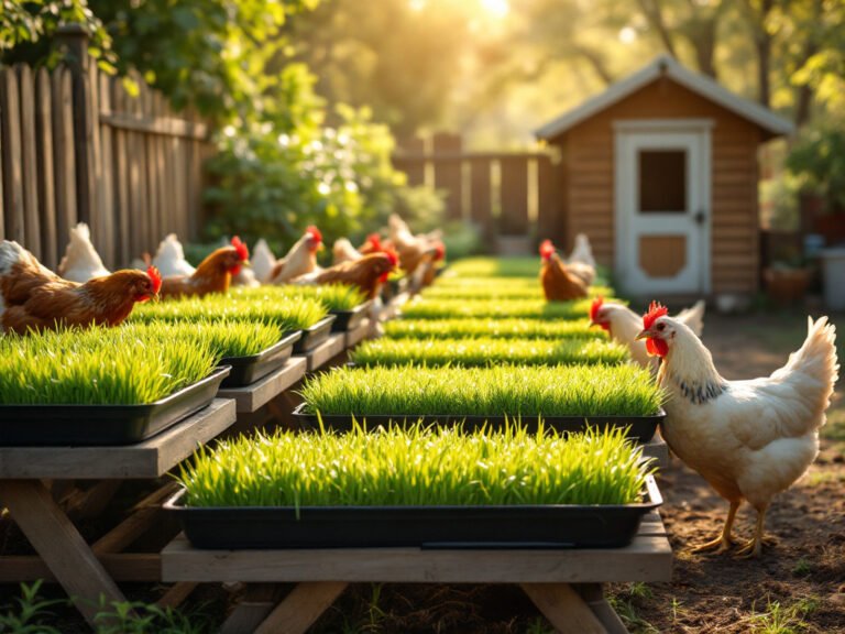 grow fodder for chickens